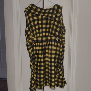 Yellow Checkerboard 3XL Dress w/ Pockets
